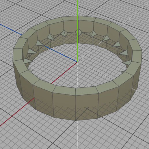 V2 pin ring 3D model
