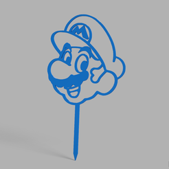 Screenshot-2023-09-06-195514.png Archivo STL Topper de torta Mario bros・Plan de impresión en 3D para descargar