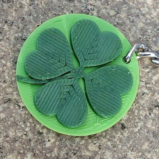 Download free STL file Four Leaf Clover - Keychain • Object to 3D print ...