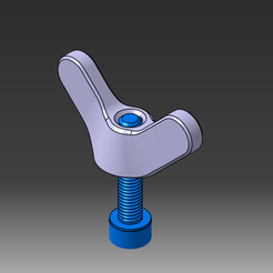 2023-06-04_20-30-43.png Free STL file Wing nut for M5 screw・Design to download and 3D print