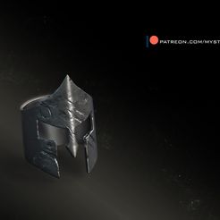 01-The-Spartan-finger-ring.jpg 3D file Spartan ring finger・3D print model to download