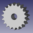 z19.png ANSI 25 // gear wheel // STL file