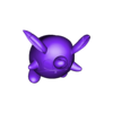 Wigglytuff-Wigglytuff_hole.stl Igglybuff, jigglypuff, Wigglytuff and Scream tail 3D print model