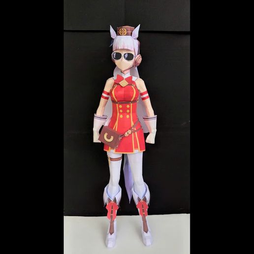 Gold ship umamusume papercraft 1/2 scale