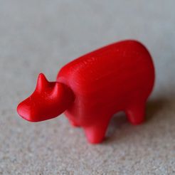 cow01.jpg Free STL file traditional cow toy 'akabeko'・3D printer design to download
