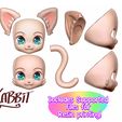 Illustration2.jpg [Kabbit Addon] Kitty Head + Magnetic Ears + Tailfor Kabbit - (For FDM and SLA Printing)