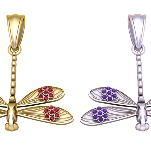 render-2.png BUTTERFLY GOLD PENDANT 3d printable model