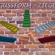 Abgussform-Ziegel.jpg Casting mould brick silicone mould model making hobby terraristics