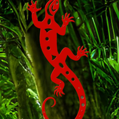 1.png STL file MAGICAL GECKO / MAGISCHER GECKO / 魔法壁虎・Design to download and 3D print