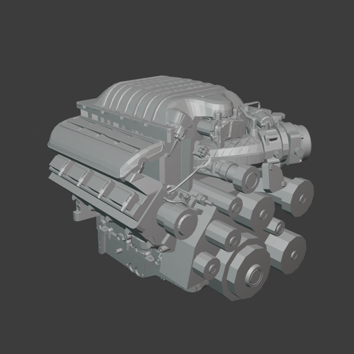 Hemi Hellcat 6.2 3D model