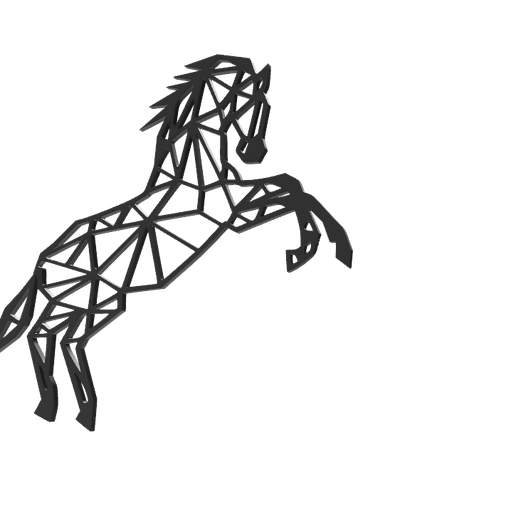 Download STL file Frame horse • 3D printer object ・ Cults