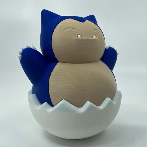 SnorlaxEgg01.jpg POKEMON - EASTER DAY SNORLAX & GENGAR (EASY PRINT NO SUPPORT)