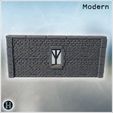 6.jpg Open-front stone shelter with sloped corrugated metal roof, timber post support, brick interior wall, raised storage platform and bare earth floor for equipment staging (8) - Modern WW2 WW1 World War Diaroma Wargaming RPG Mini Hobby