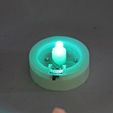IMG_8424_display_large.JPG Free STL file Parametric LED Tea Light・3D print object to download
