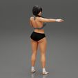 Girl-0003.jpg fighting woman posing said you are next 3D Print Model