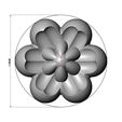 Florentine-rosette-05.jpg Florentine rosette onlay relief 3D print model