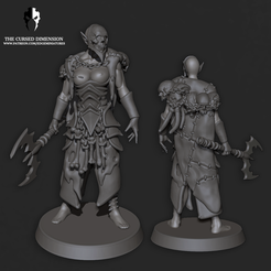 Acolyte_.png 3D file Warrior Acolyte - Cursed Elves・Design to download and 3D print, edgeminiatures