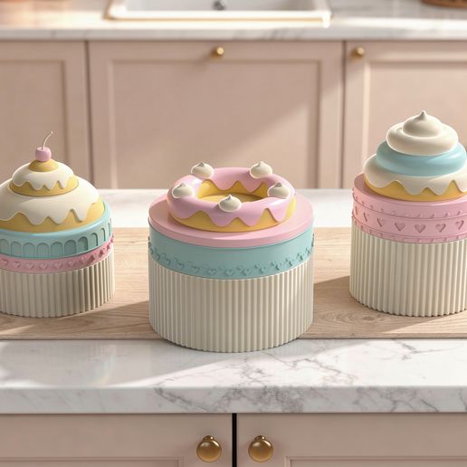 Kawaii Dessert Organizer Set