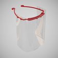 Smooth Face Shield V1 Rendering 01.jpg Free STL file Smoothed and Stackable V4 (NO GAPS) - More Comfortable Version of Protective Visor by 3DVerkstan・3D printing template to download