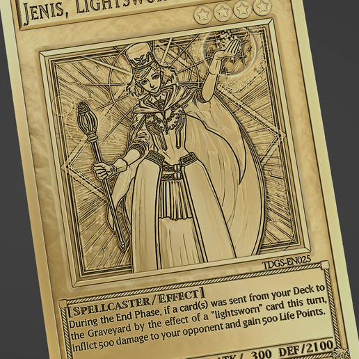 Jenis, Lightsworn Mender - yu-gi-oh! STL File for 3D printingCults