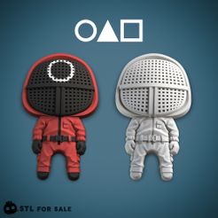 1.jpg 3D file Squid Game. Red Guardian・Model to download and 3D print