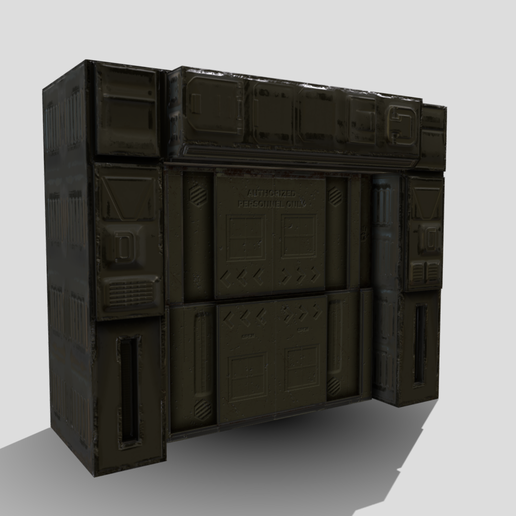 Blast Doors - 3D model önizlemesi