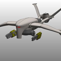 HKdroneEDF5.jpg Free 3D file T-1 Aerial aka Hunter Killer Drone・3D printable model to download