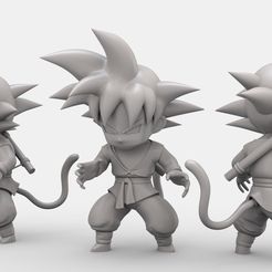 goku_kid_fight.jpg Archivo STL Son Goku - Kid/GT・Modelo imprimible en 3D para descargar