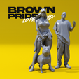 preview1.png 3D file Brown Pride・Model to download and 3D print