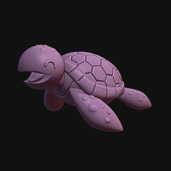 213.PNG 3D-Datei kleine Schildkröte・Design zum Herunterladen und 3D-Drucken, Ink3D