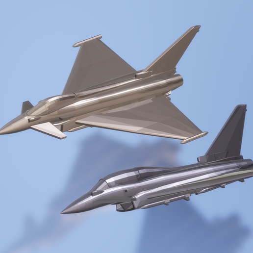Eurofighter EF2000 Typhoon - 3D model önizlemesi