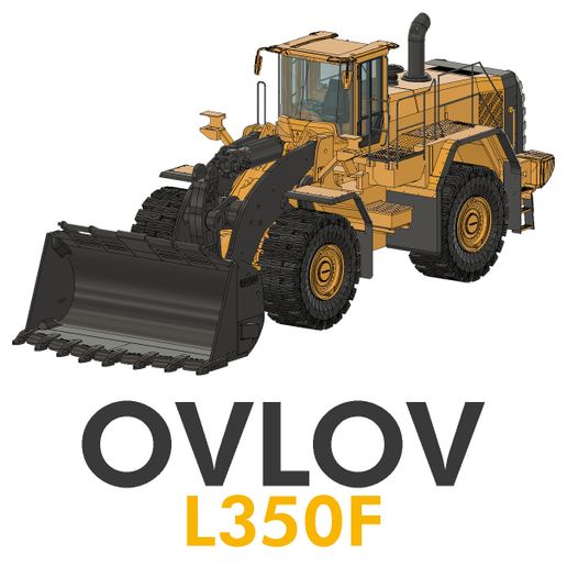 🛞 RC WHEEL LOADER OVLOV L350F in 1/14 scale・ 3D File for 3D