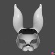 05.jpg Rabbit Mask - Fox Mask - Bunny Mask - Demon Kitsune Cosplay 3D print model