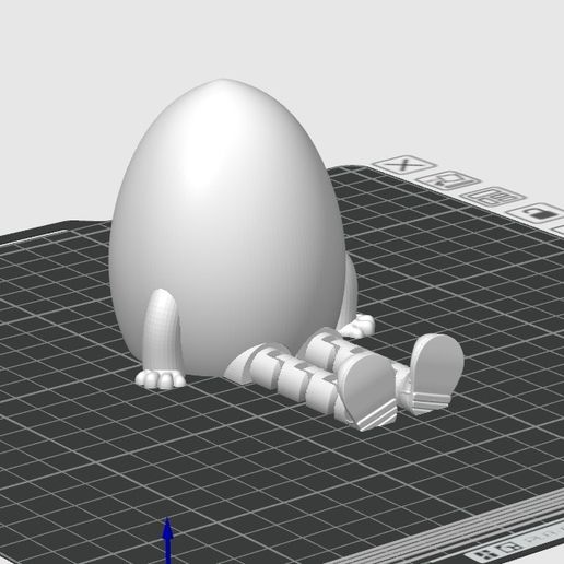 EasterEggPhoto1.jpg Flexi Legs Œuf de Pâques sur une étagère à peindre