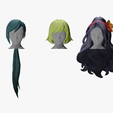 07.png 20 STYLIZED FEMALE HAIR MODELS PACK 6