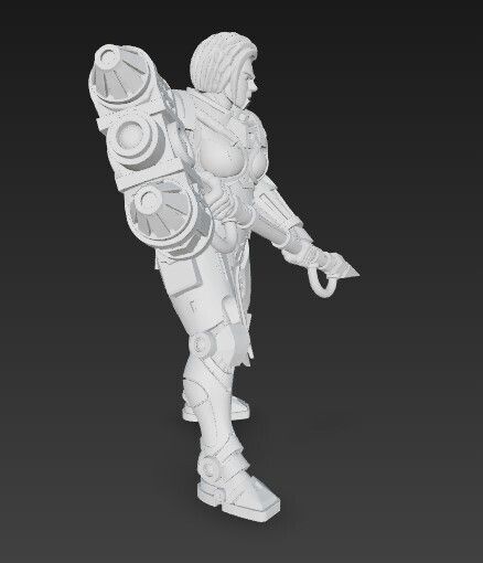 🔨 3D Printable Iron Oath ‘Dawn Hammer’ Female Warrior Figure – Justice ...