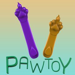 paw finger .jpg Fichier STL gratuit jouet chat jouet patte2・Objet imprimable en 3D à télécharger