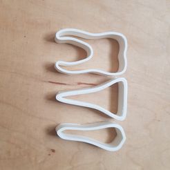 teeth_cookie_cutter.jpg Free STL file Teeth cookie cutter・3D print object to download