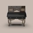 6.80.jpg Vintage Roll Top Desk - Victorian Antique