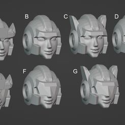 fembots.jpg Generic female transformers heads
