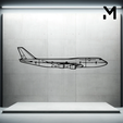 pa-32r-301-saratoga-hp-ii.png Wall Silhouette: Airplane Set