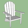 Chair_snip_3_display_large.jpg STL-Datei Adirondack Chair kostenlos・3D-Druckvorlage zum Herunterladen