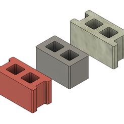 Mini Cinder Blocks 1.PNG STL-Datei Free Mini Cinder Blocks kostenlos・3D-Druck-Vorlage zum herunterladen