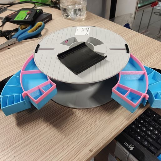 Spool organizer ( Verbatim spools ) 3D model