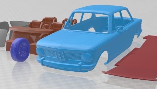🚗 BMW 2002 1968 Printable Car・ 3D File for 3D printing・Cults