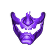 LowPolyUVSkeletalVengeance.obj GHOST OF TSUSHIMA - Skeletal Vengeance Mask Fan Art Cosplay 3DPrint and Low Poly