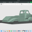 Screenshot-6942.png 1955 FORD C-500 CABOVER  FLATBED RAMP TRUCK, detailed hollow model shell cab body, solid ramp bed, rc, trucks, scale rigs, builds, display, resin and fdm 3d print, stl file