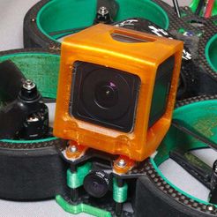 P1030011.jpg Бесплатный STL файл Green Hornet GoPro Session / Runcam 5 mount・Идея 3D-печати для скачивания