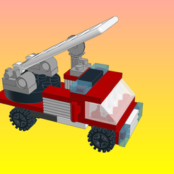 New-Model-01.png OBJ file NotLego Lego Firefighters truck Model 1805-5・3D printer model to download