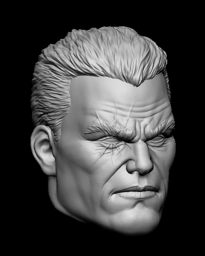 STL file Cable Xmen Head sculpt - Custom Action Figure 🔌 ・3D print ...